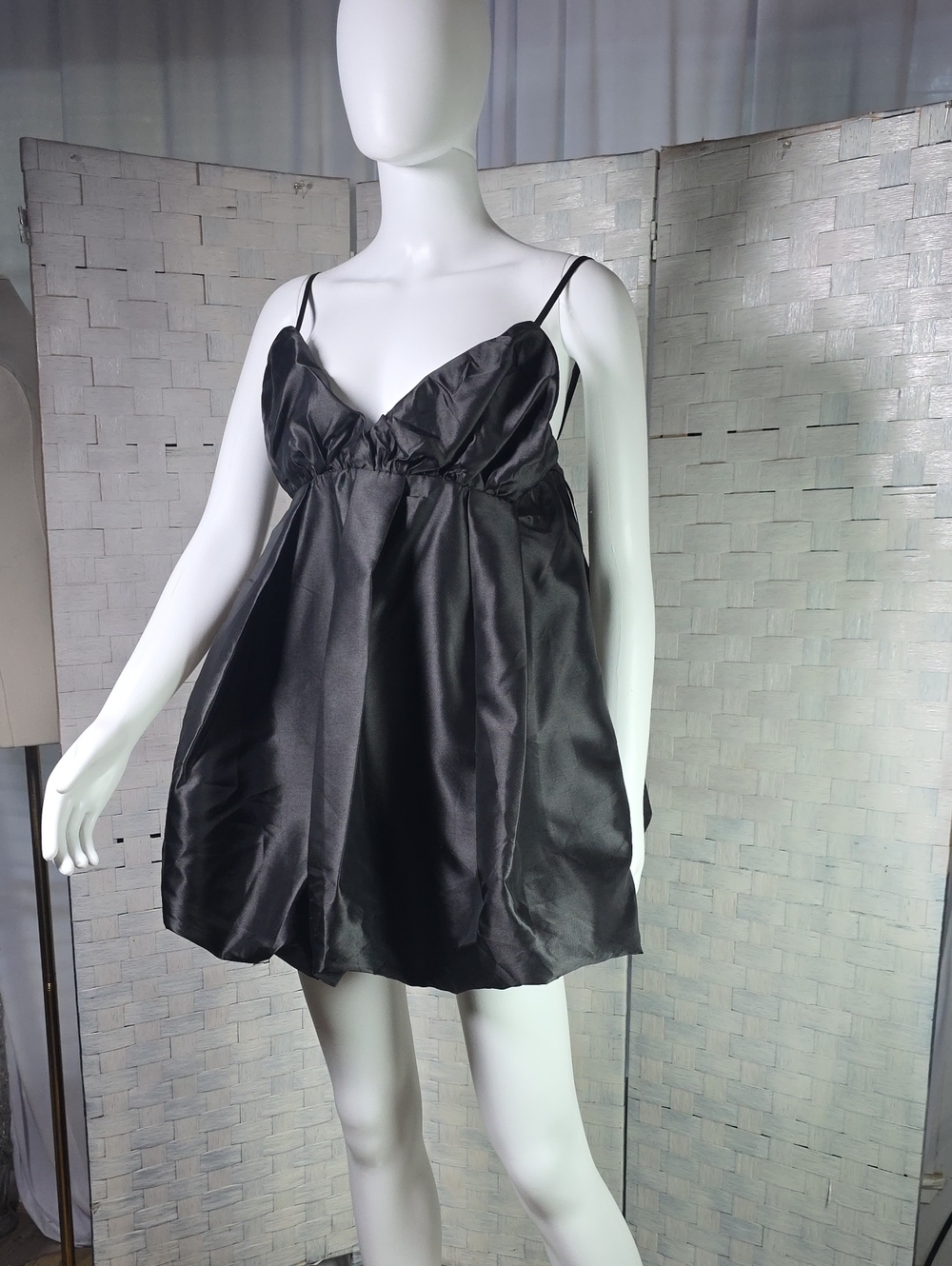 KELSIS Satin Mini Dress (LBD)